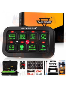 Panou de pornire/oprire cu touchscreen, 8 lumini/alte dispozitive, Auxbeam verde