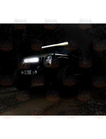 Ledbar LED de 50", 480W, cu două rânduri, spot/flood DRL, Seria Rough Country Chrome