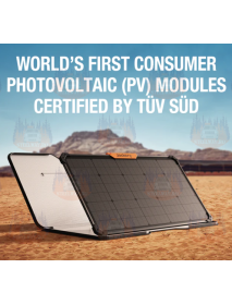 Panou solar fotovoltaic, Jackery SolarSaga 80W, fata-verso, transmisie 95%