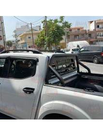 Rollbar Inox Toyota Hilux (Invincible,Cruiser) 2020+ Inox, cu protectie luneta