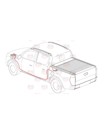 Toyota Hilux 2020+ Inchidere bena, rulou electric aluminiu,