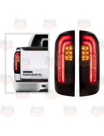 Nissan Navara NP300 2015+ stopuri spate fumurii cu LED-uri X-Type