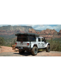 Hardtop Alu-Cab Jeep Gladiator 2019 - Prezent, Cabina dubla/scurta, aluminiu negru cu geamuri laterale