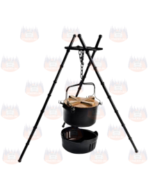 Oala de gatit camping/ overlanding cu trepied,...