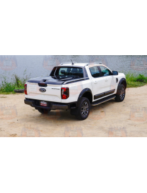 Închidere Benă Tip Fullbox, Maxliner Maxcover 45, Isuzu D-Max 2021 – Prezent Cabină Dublă, Negru/Alb