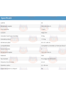 Suport 2 biciclete Thule EasyFold XT 2 cu prindere pe carligul de remorcare