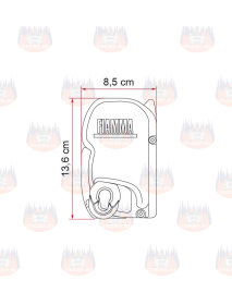 Copertina marchiza pentru rulote, autorulote, camper, latime 260 cm