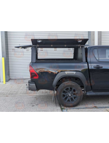Hardtop Negru V3 ROCKALU Toyota Hilux 2016+ Cabina Dubla
