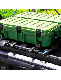 Cutie 110 litri pentru portbagaj heavy duty de la Landace, Negru/Verde