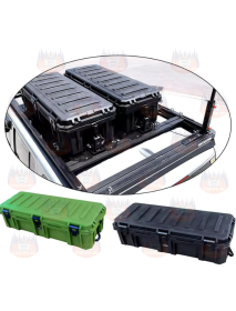 Cutie 110 litri pentru portbagaj heavy duty de la Landace, Negru/Verde