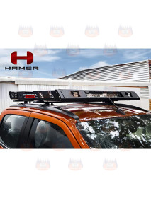 Portbagaj din otel cu proiectoare LED incluse  [HAMMER 4x4], compatibilitate vasta