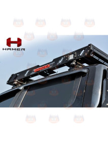 Portbagaj din otel cu proiectoare LED incluse  [HAMMER 4x4], compatibilitate vasta