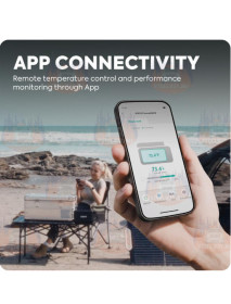 Frigider portabil 35L cu compresor Iceco APL35, Argintiu
