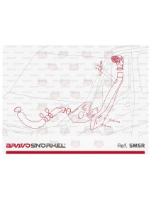 Snorkel Bravo MERCEDES SPRINTER W906 / VOLKSWAGEN CRAFTER (2006 - 2018)