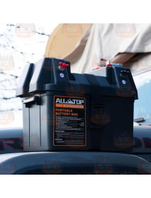 Cutie pentru baterie de 12 V cu porturi USB și voltmetru – [ALL-TOP USA]