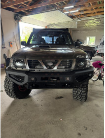 Nissan Patrol Y61 Bara fata otel metalica Steel front bumper Nissan Patrol Y61