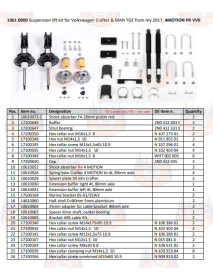 Kit SEIKEL Body Lift pentru VW Crafter (2017+) 4motion și MAN TGE 4motion până la 4 tone