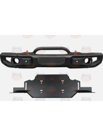 Bară de protecție cu placa troliu față stil Rubicon cu Hoop Wrangler JL JT anul 18-24