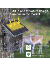 Camera de observare, RD700 cu WiFi si panou solar, 2K / 30 Mpx